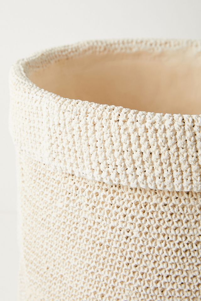 Woven Cement Pot #3