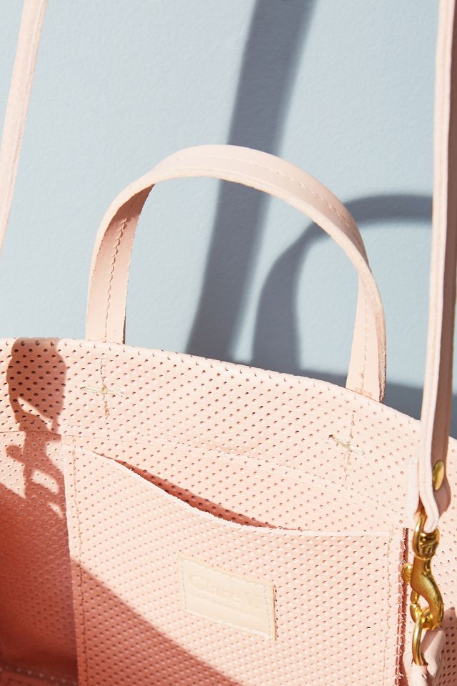 Natural Perforated Simple Tote by Clare V