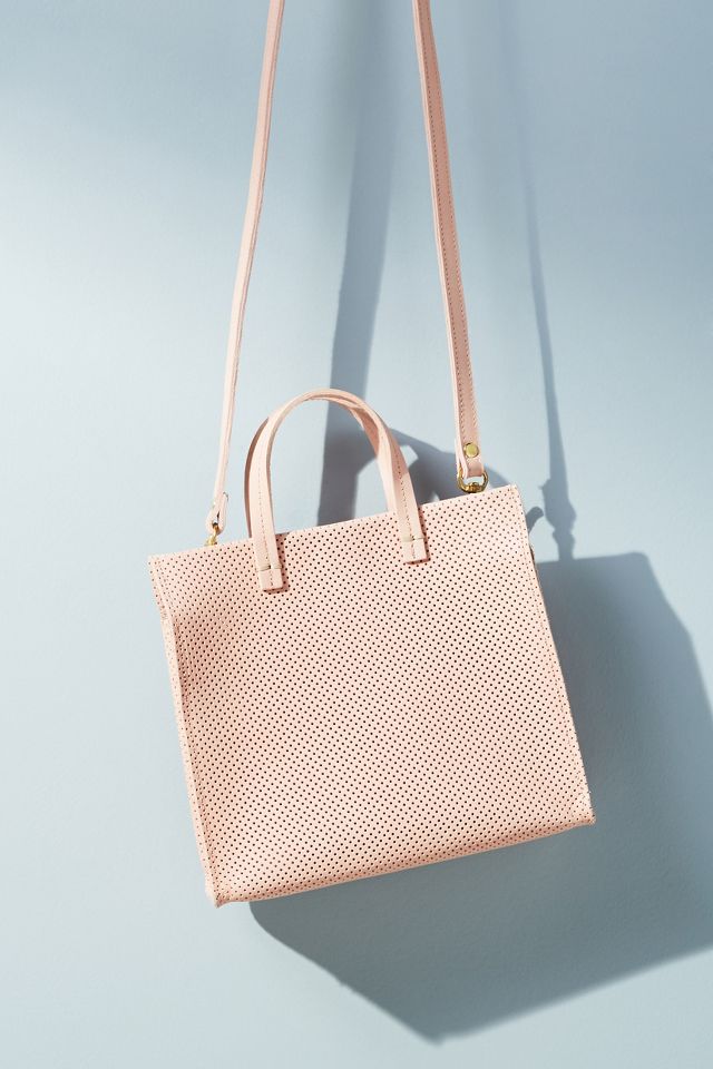 Clare V. Simple Tote | perforated white on Garmentory