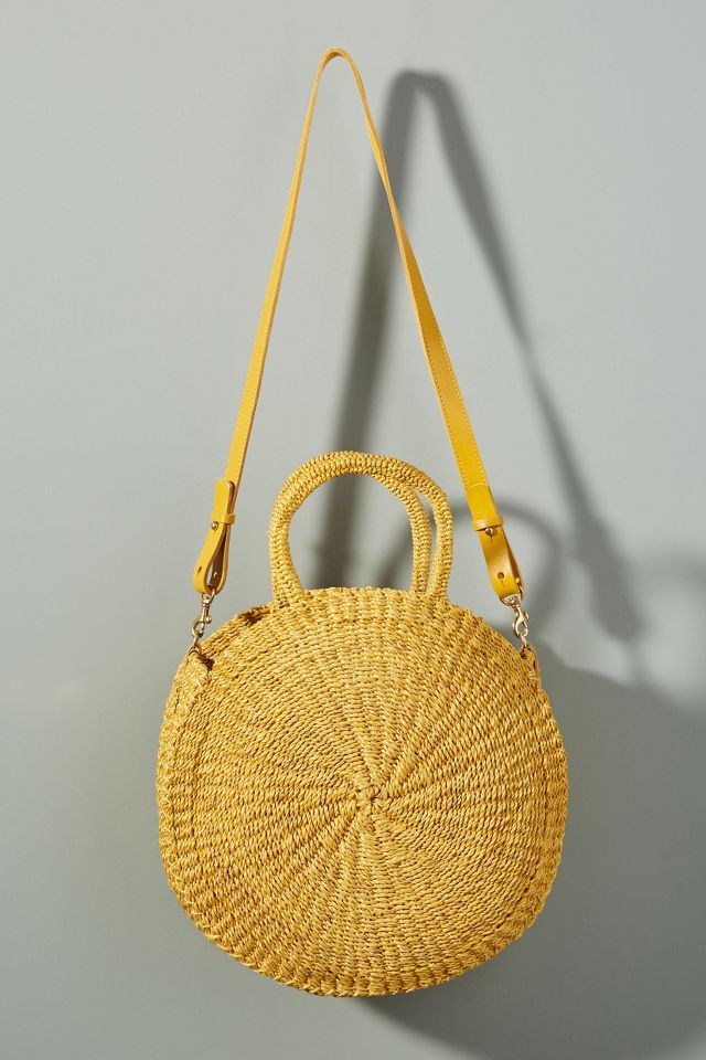 Clare V, Bags, Clare V Petite Alice Tote Bag Woven Circle Raffia