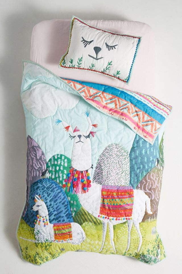 Jane Newland Little Llama Kids Quilt