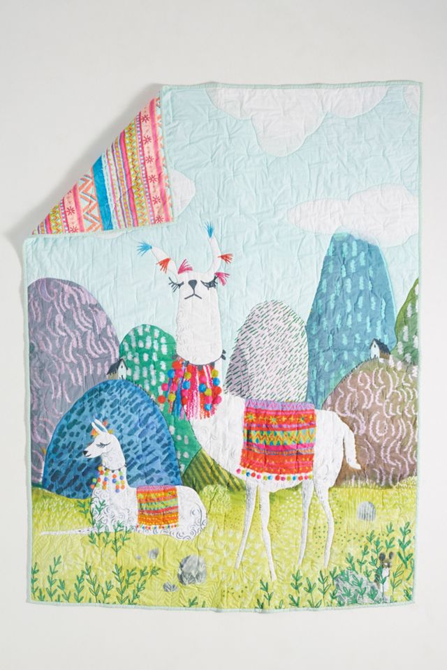 Jane Newland Little Llama Kids Quilt #5