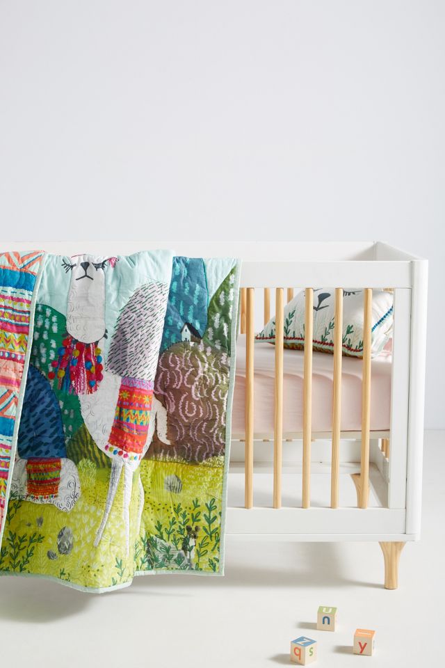 Anthropologie crib outlet bedding