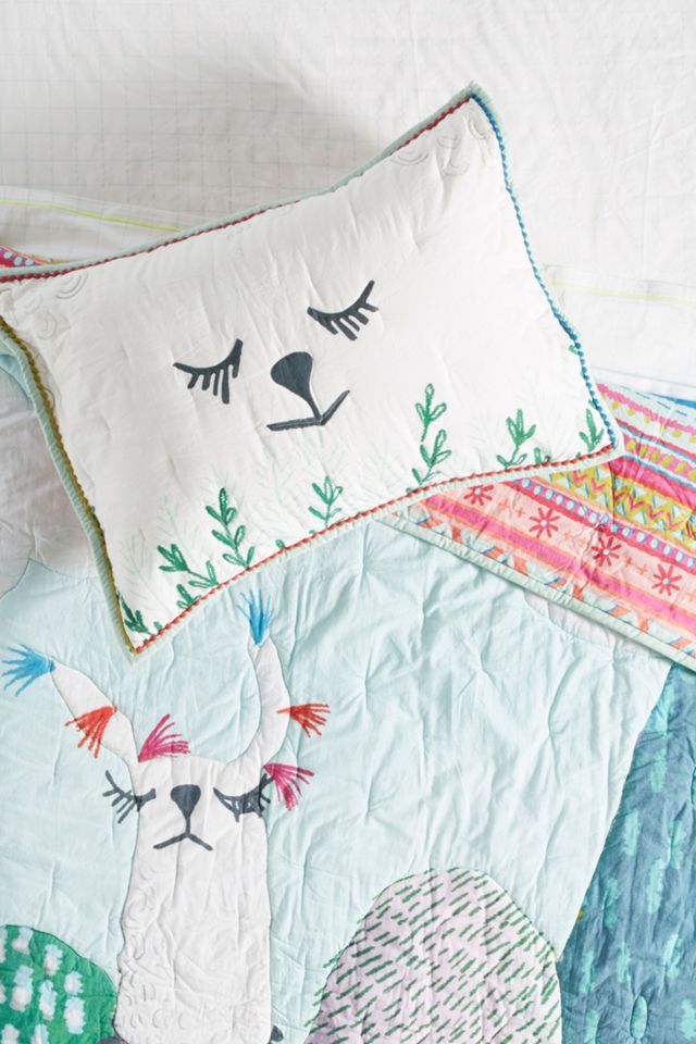 Jane Newland Little Llama Kids Sham #2