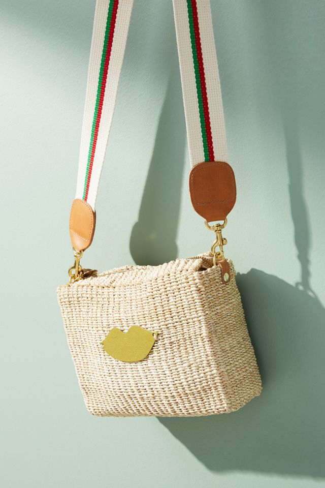 Clare V. Raffia Handle Bag