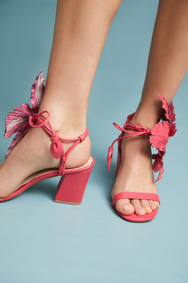 Cecelia New York Hibiscus Floral Heels #1