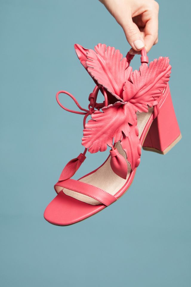Cecelia New York Hibiscus Floral Heels #3