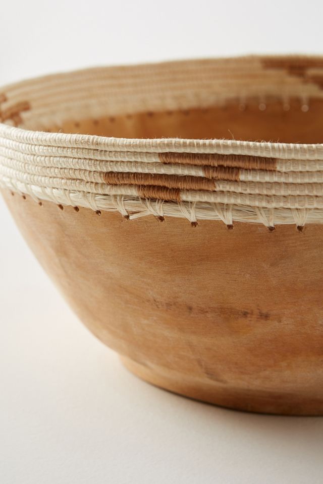Sisal-Wrapped Decorative Bowl #3