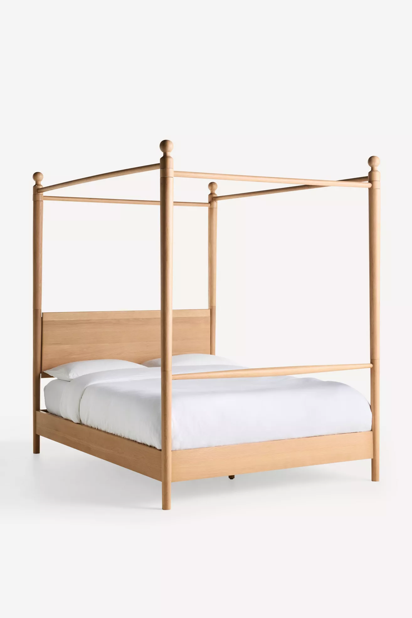 Roma Oak Canopy Bed - thumbnail 5