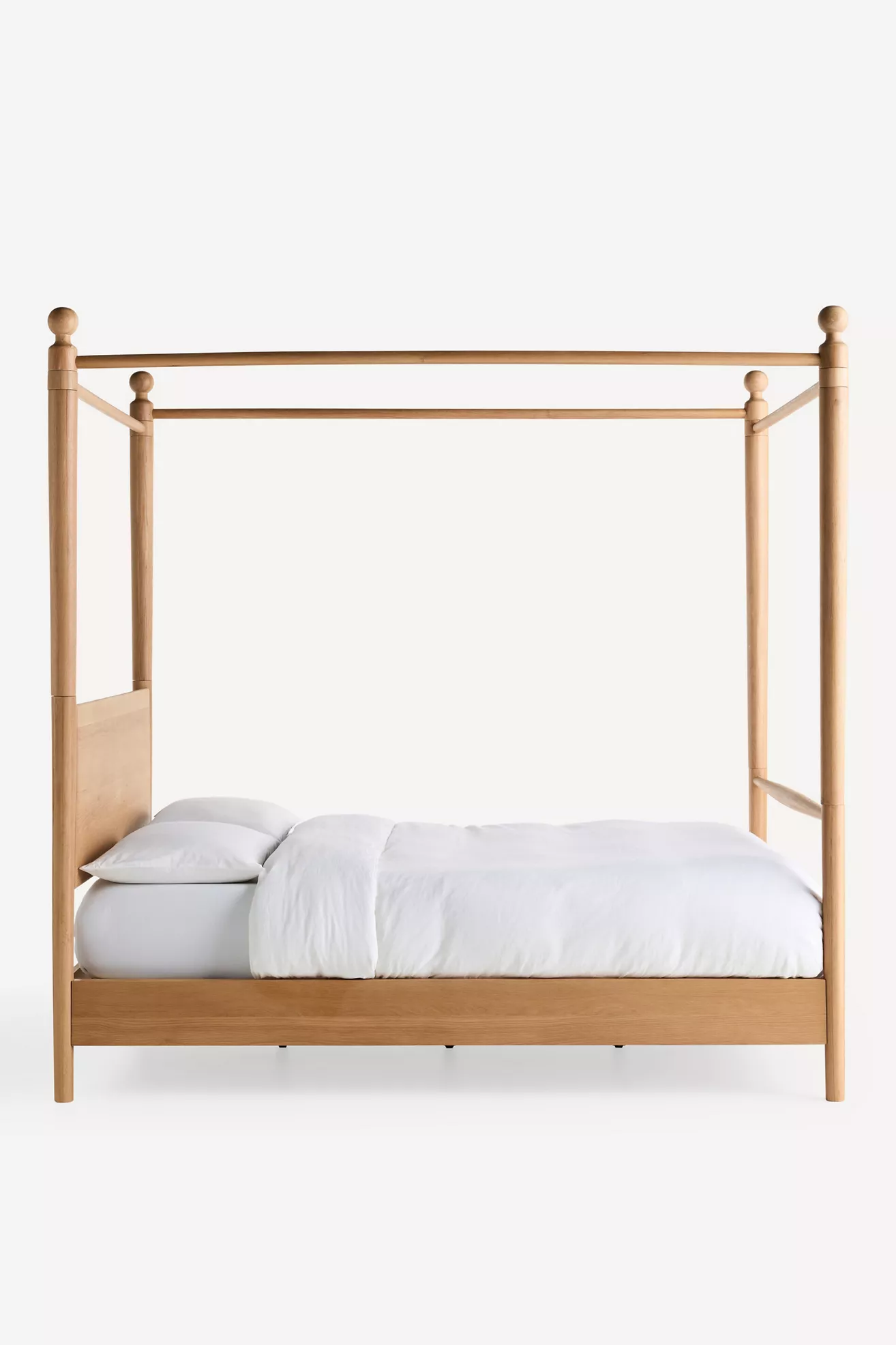 Roma Oak Canopy Bed - thumbnail 6