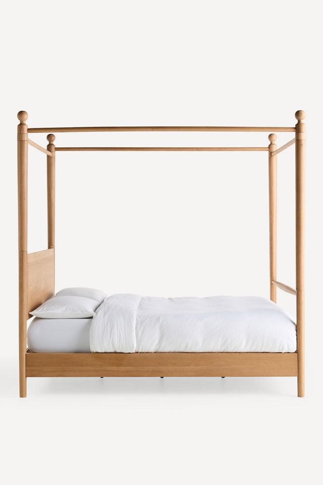 Roma Oak Canopy Bed #5