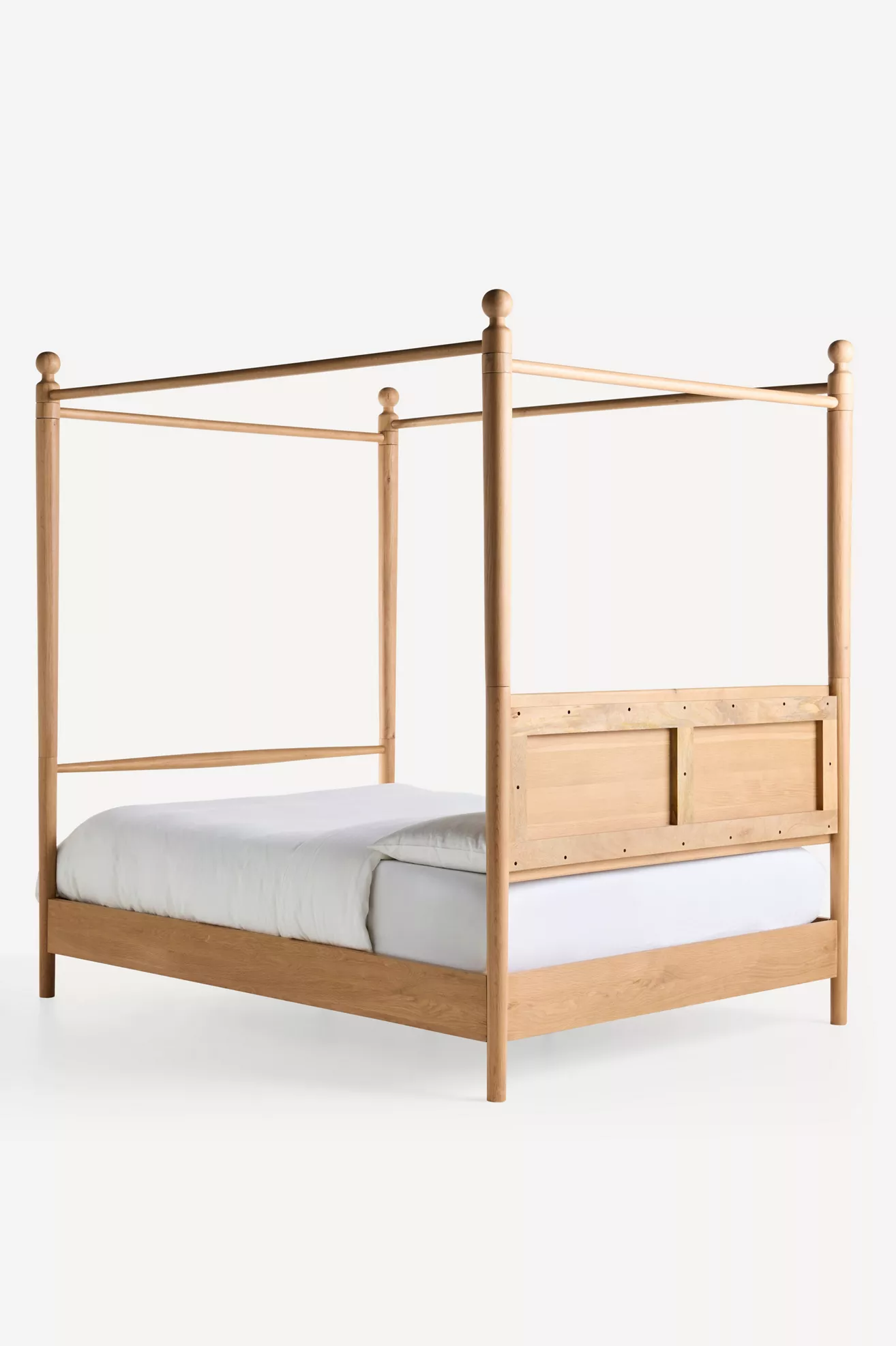 Roma Oak Canopy Bed - thumbnail 7