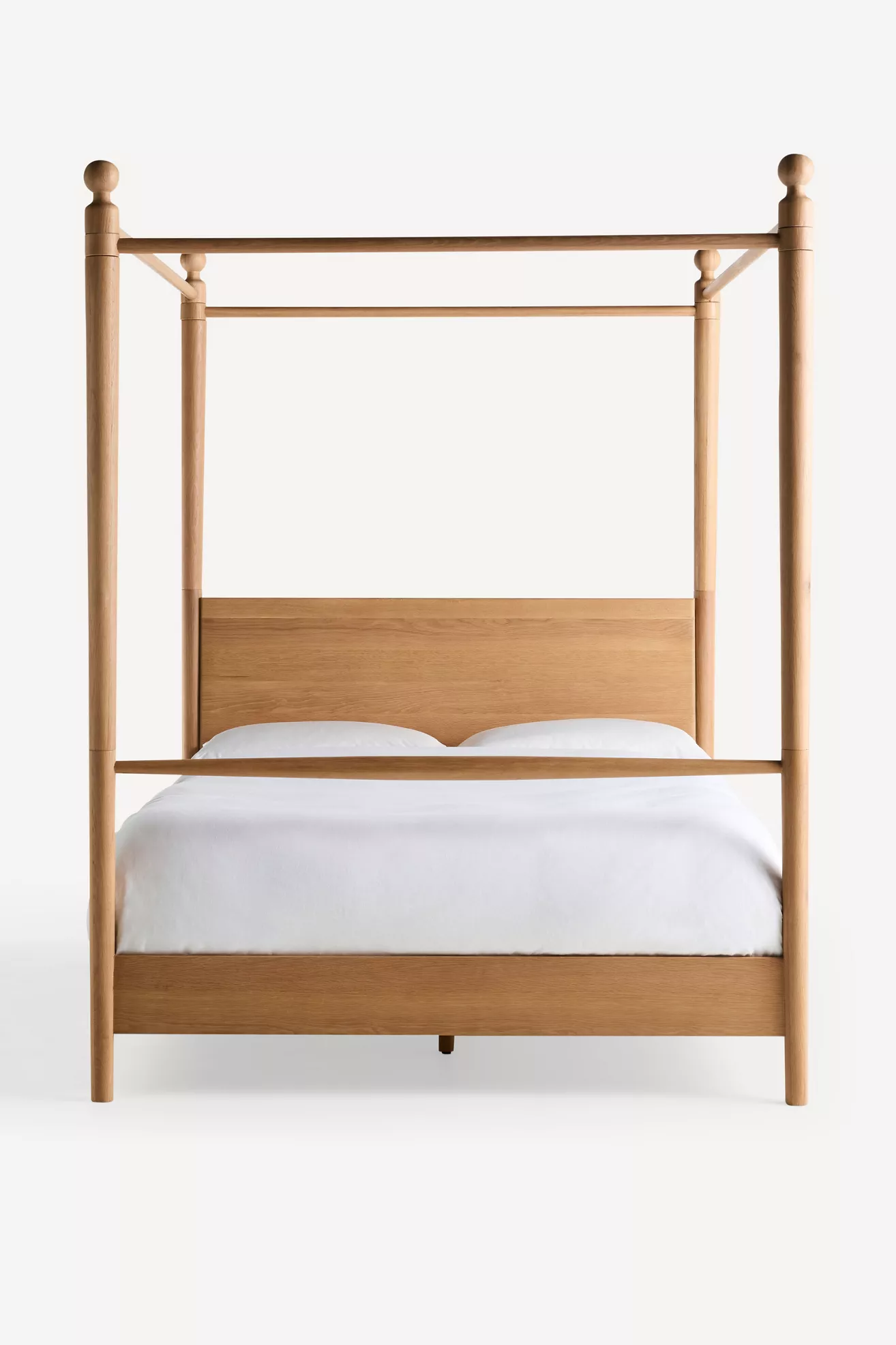 Roma Oak Canopy Bed - thumbnail 2