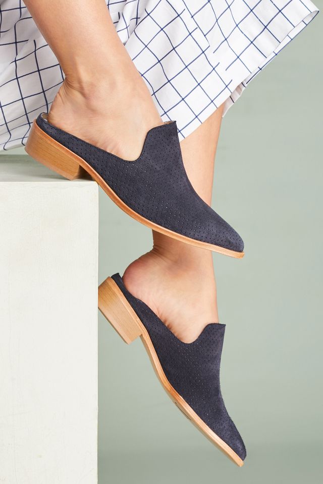 Perforated mules cheap