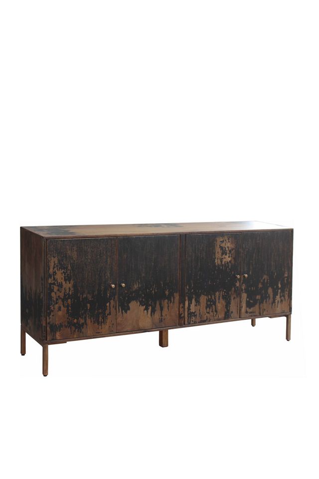 Artists Rustic Tropical Wood Sideboard #1