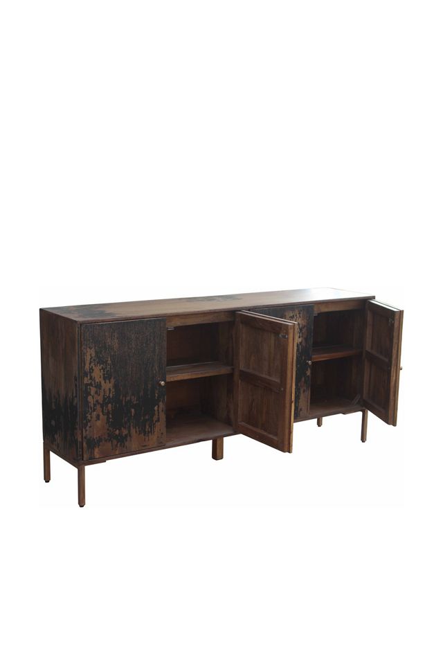 Artists Rustic Tropical Wood Sideboard #2