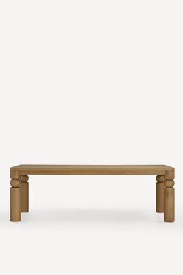 Cas Rectangular Turned Wood Dining Table