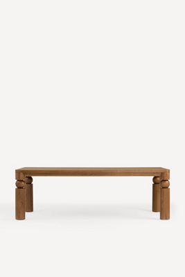 Anthropologie Cas Rectangular Turned Wood Dining Table