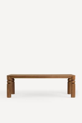 Cas Rectangular Turned Wood Dining Table