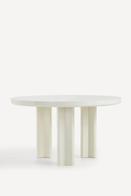 Anthropologie Winton Round Lacquered 54" Dining Table