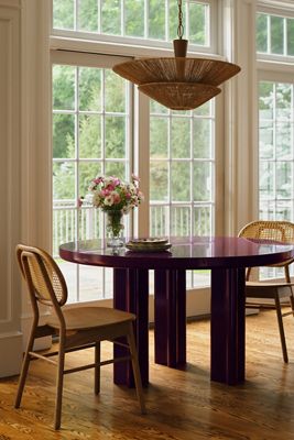 Winton Round Lacquered 54" Dining Table