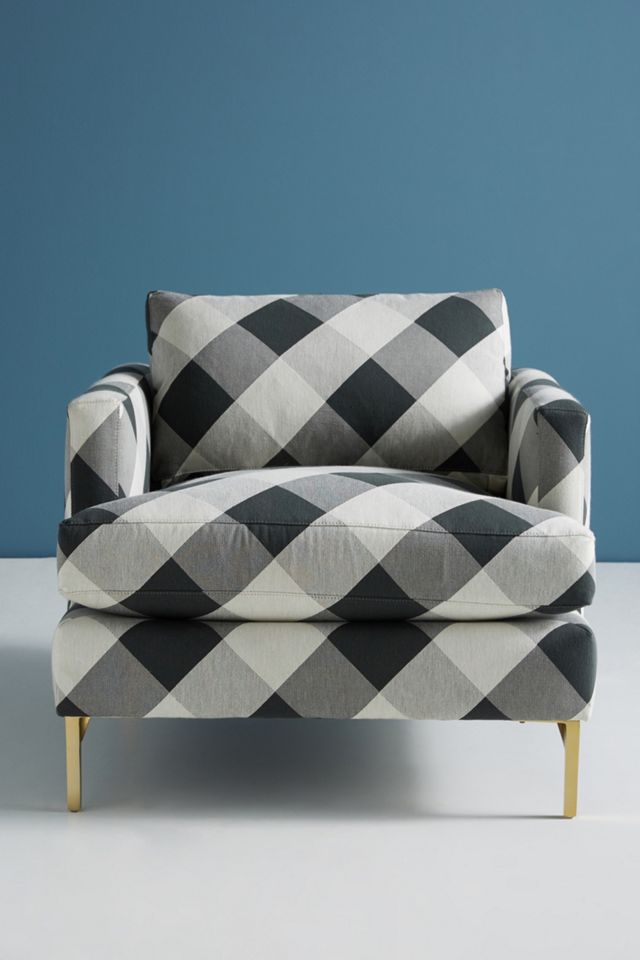Buffalo Check Bowen Chair #1