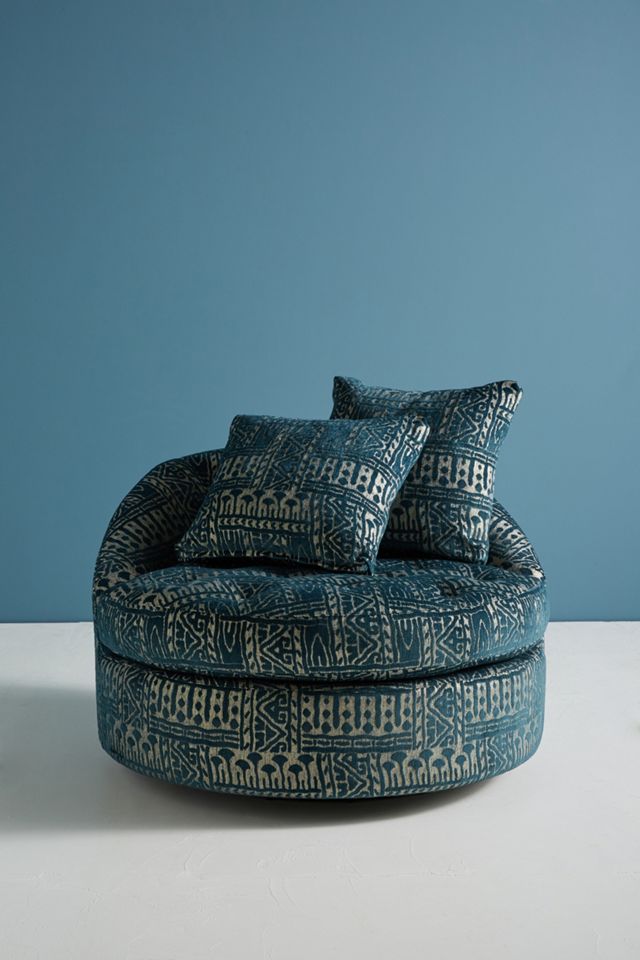 Rosa Print Barwick Swivel Chair #1