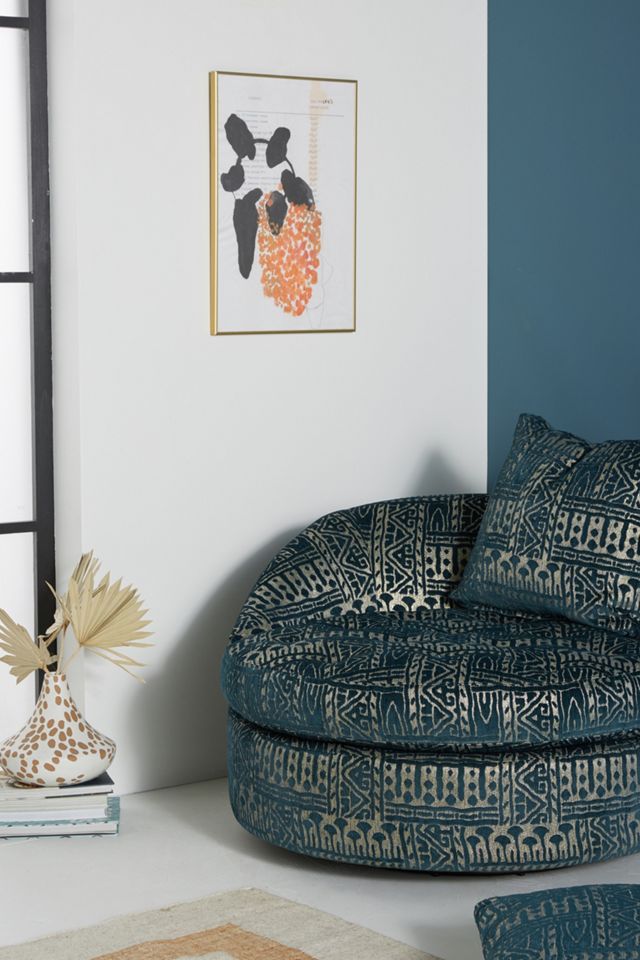 Rosa Print Barwick Swivel Chair #5
