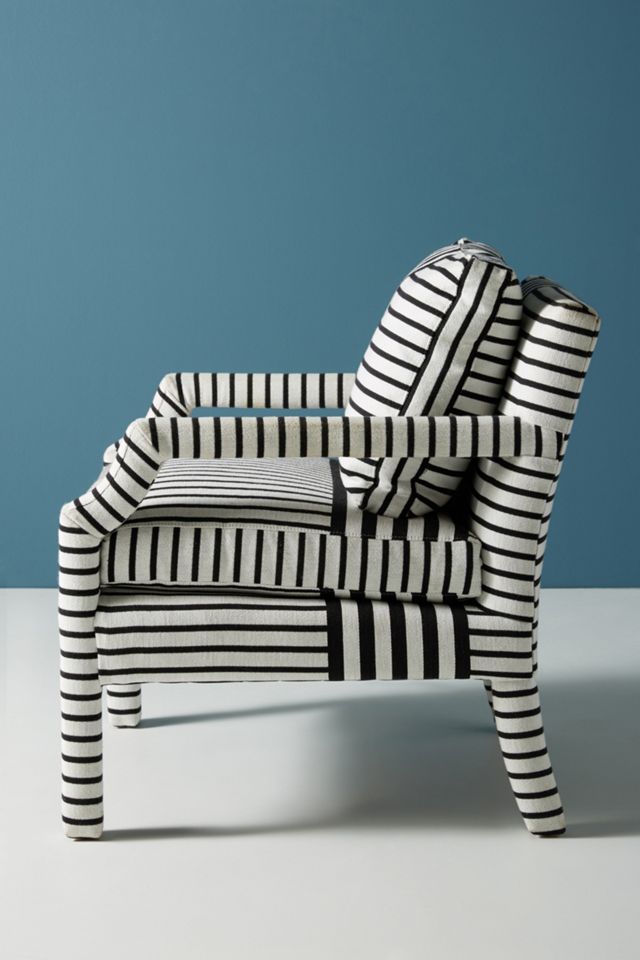 Banded Stripe Delaney Chair #2