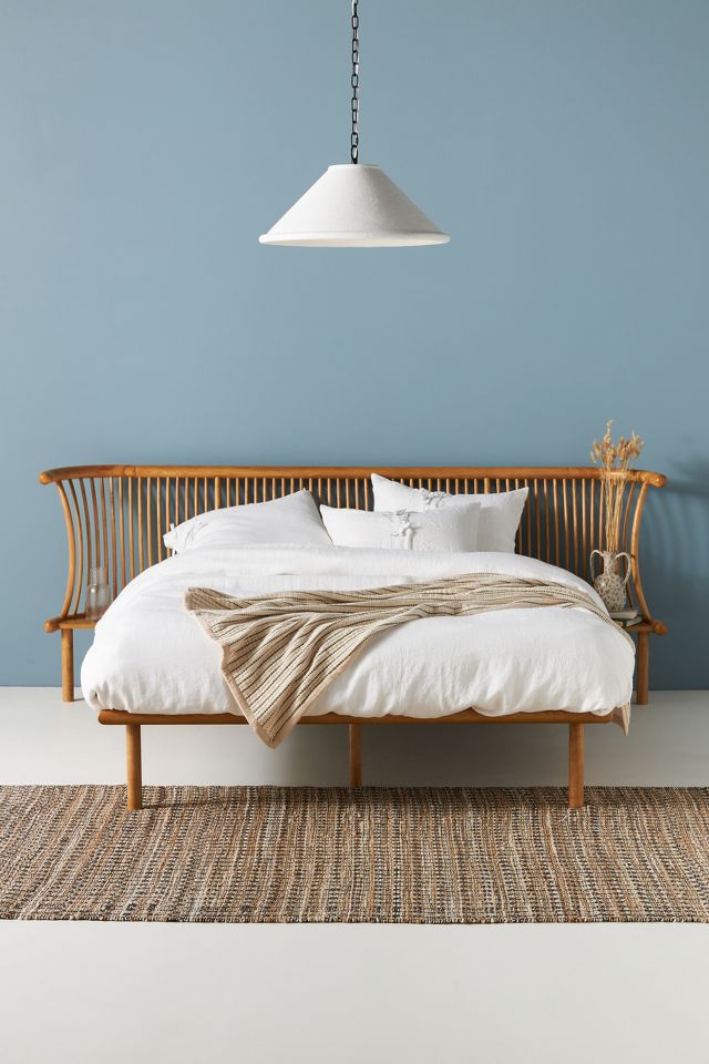 Anthropologie king shop bed frame