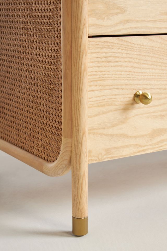 Heatherfield Rattan Top Chest of Drawers #8