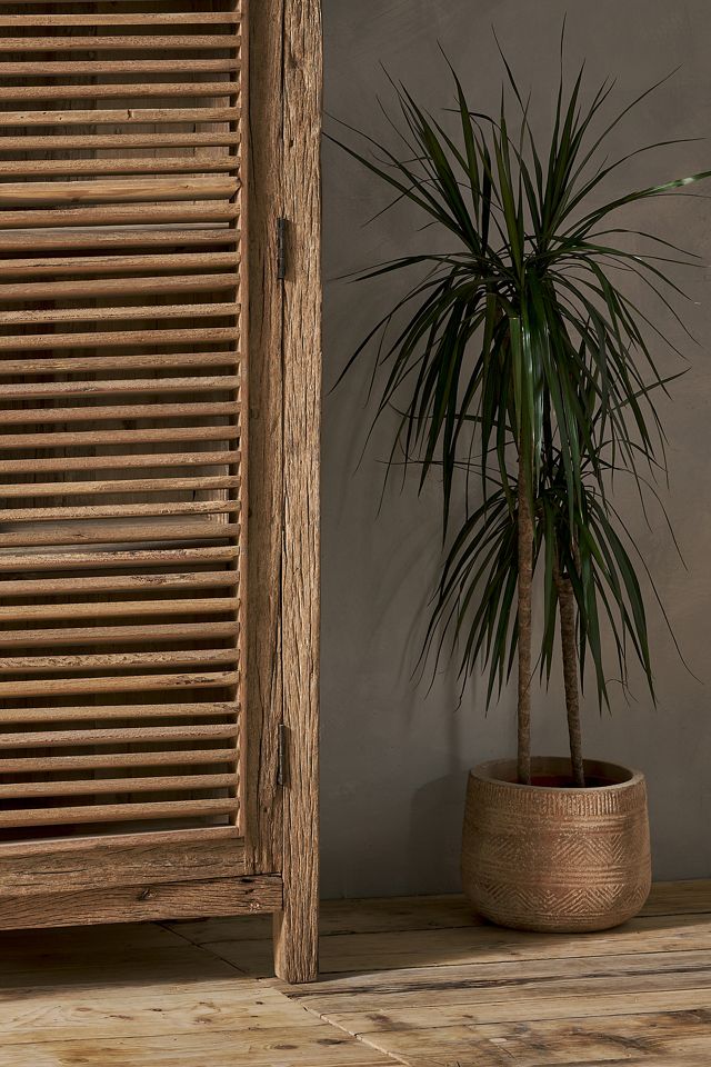 nkuku Ibo Reclaimed Wooden Slatted Cabinet #1