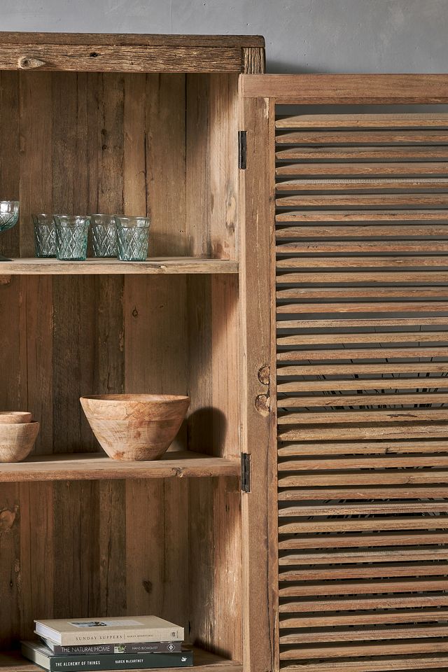 nkuku Ibo Reclaimed Wooden Slatted Cabinet #2
