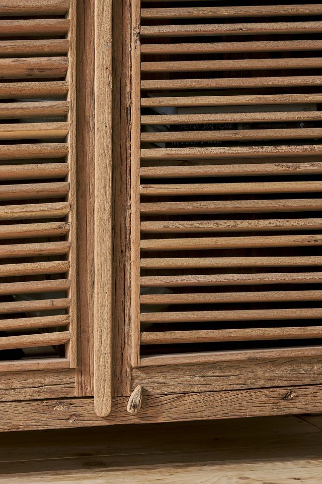 nkuku Ibo Reclaimed Wooden Slatted Cabinet #4
