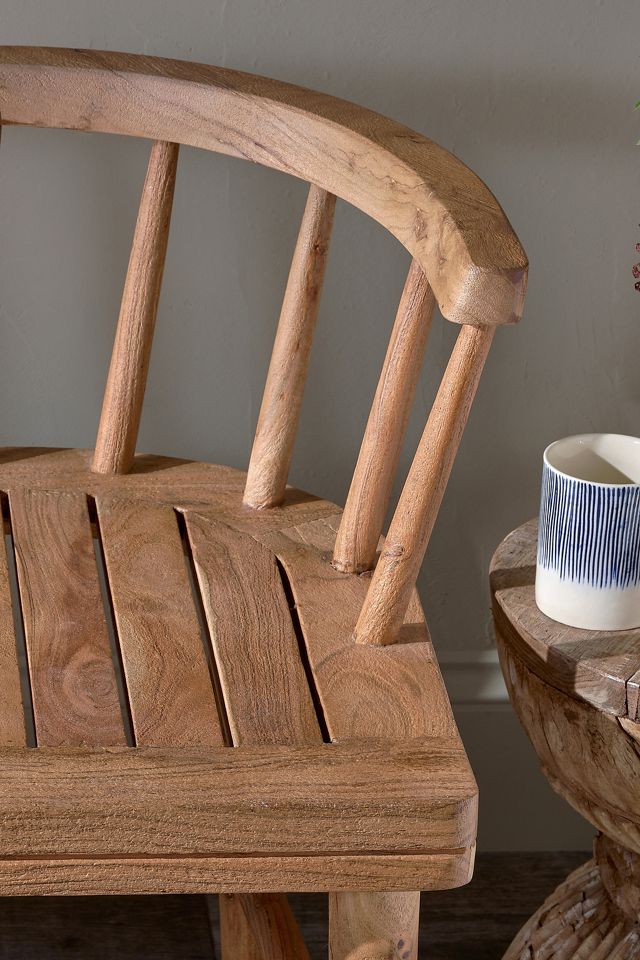 nkuku Tipu Acacia Wood Bench #1
