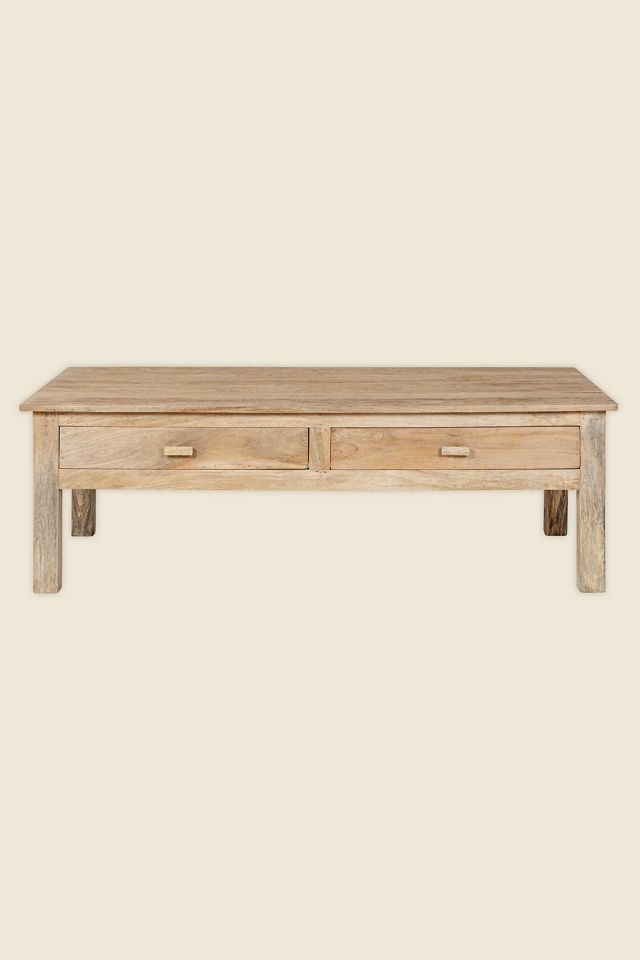 nkuku Laali Grooved Mango Wood Coffee Table #3