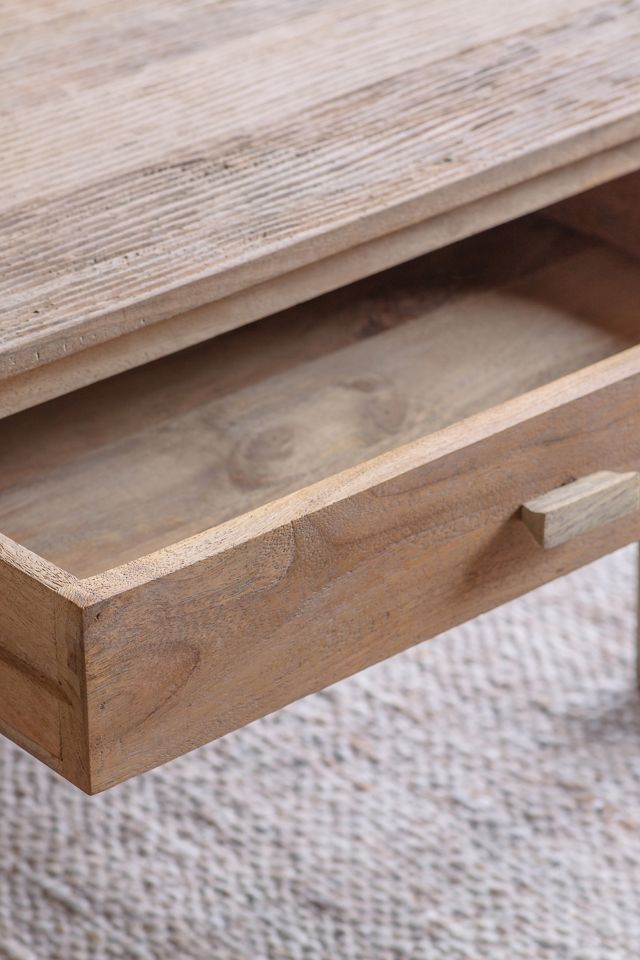 nkuku Laali Grooved Mango Wood Coffee Table #2