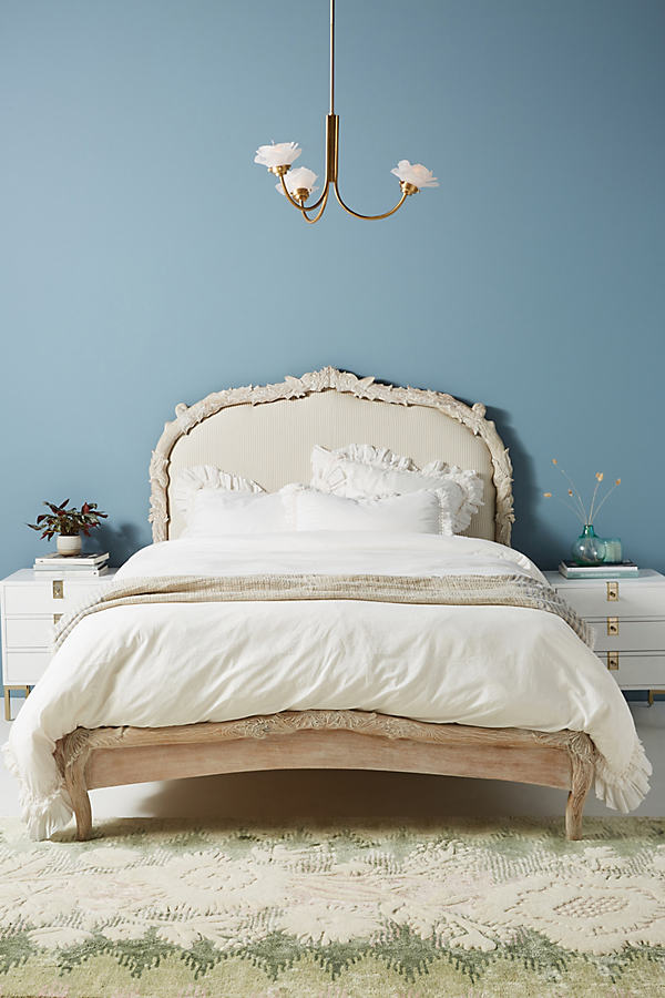 Shop Anthropologie Handcarved Menagerie Bed In White