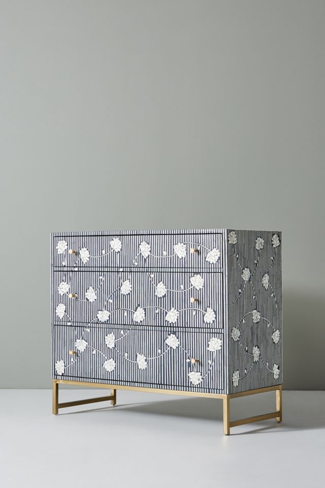 Ada Inlay Three-Drawer Dresser #1