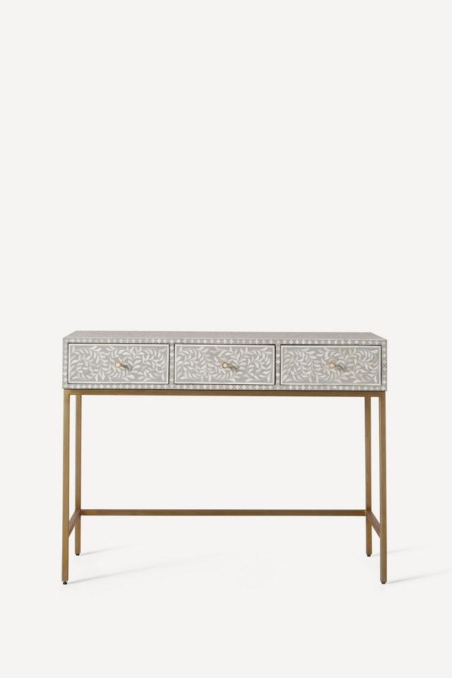 Scroll Vine Inlay Vanity Table #1