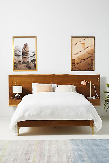Bed Frames And Headboard With Unique, Boho King Bed Frame