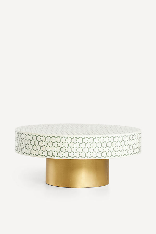 Anthropologie Targua Inlay Coffee Table In Gold