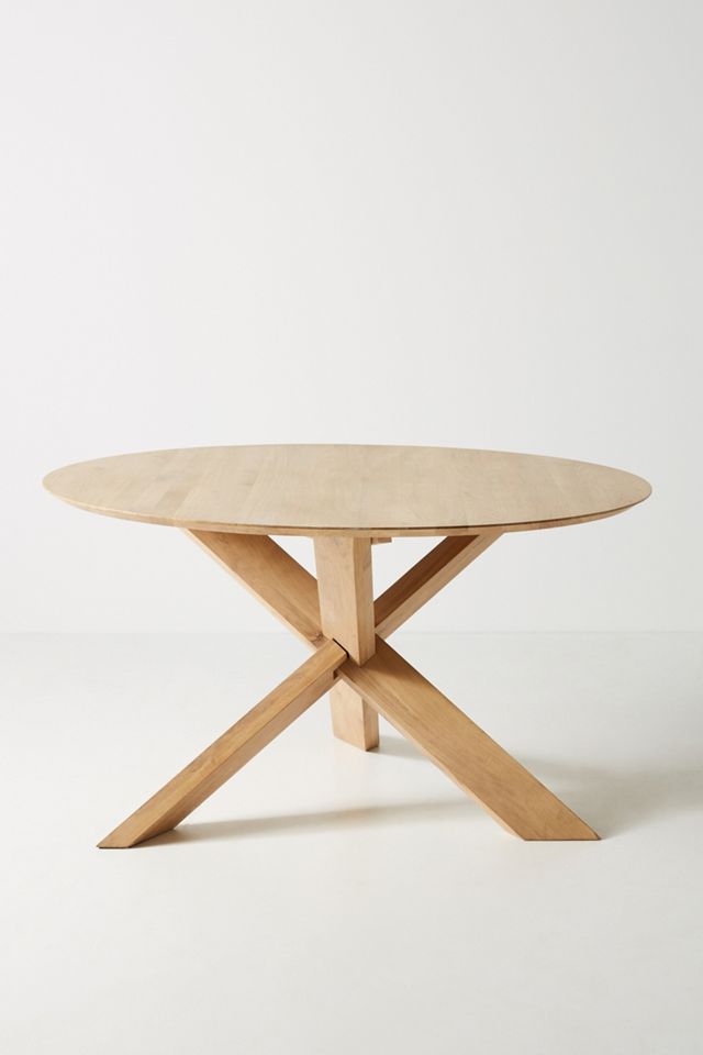 Oak Circle Dining Table #1