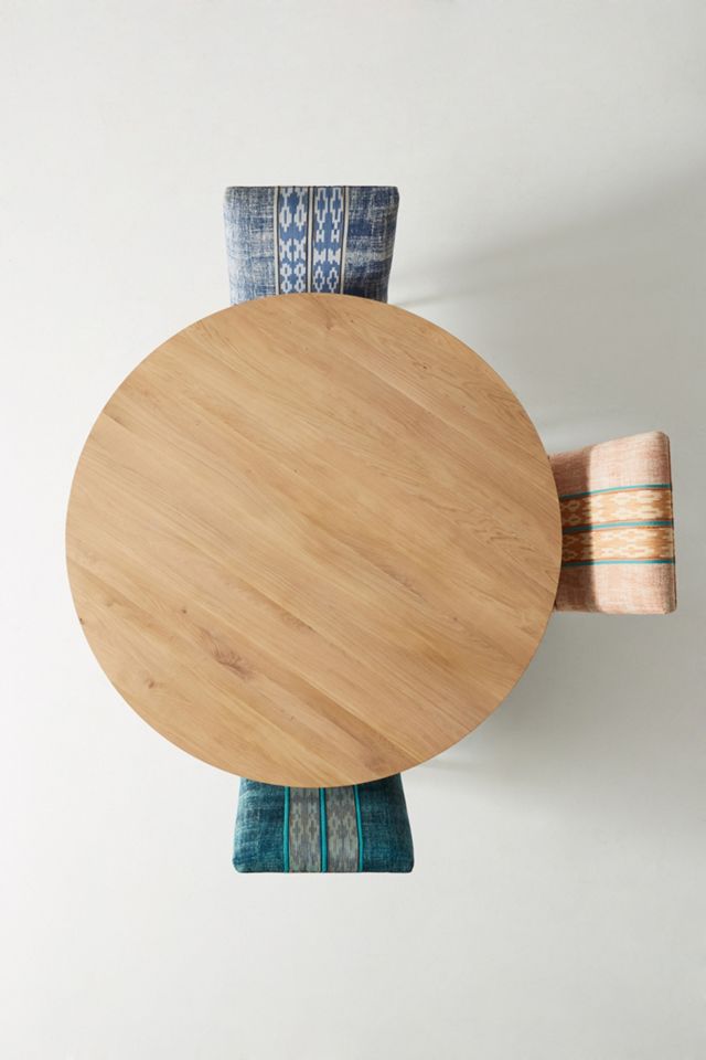 Oak Circle Dining Table #4