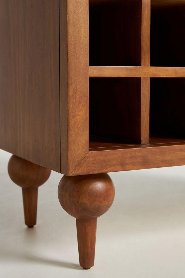 Fern Ash Wood Bar Cabinet #5