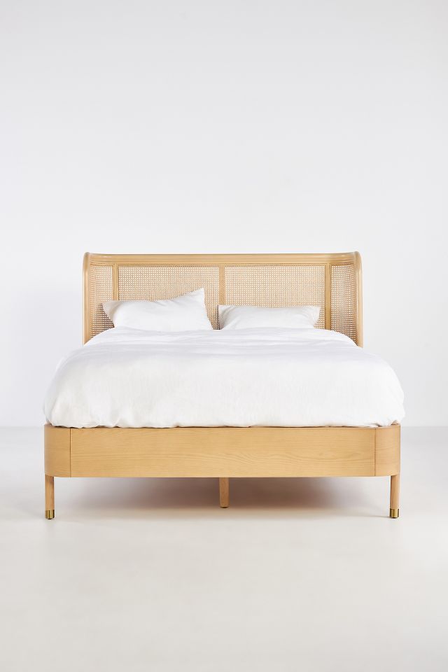 Anthropologie curved deals rattan bed