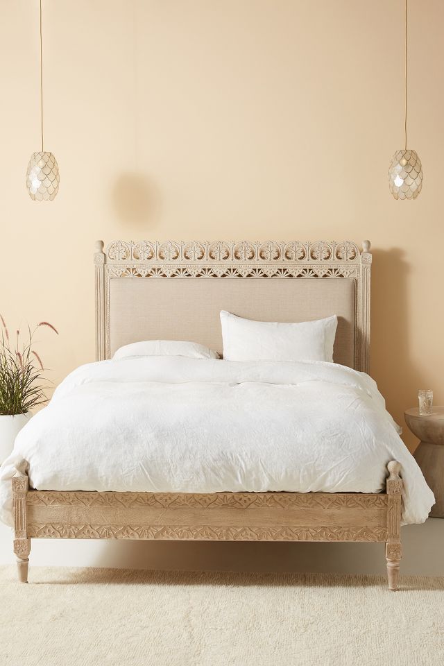 Anthropologie deals carved bed