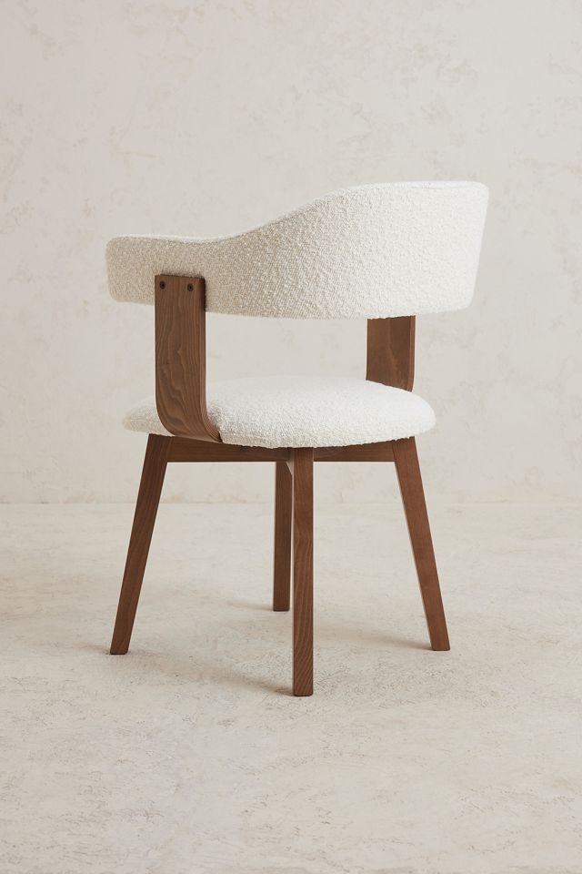 Brooke Boucle-Upholstered Beech Wood Dining Chair #4