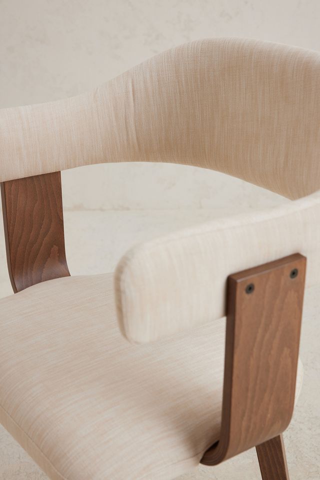 Brooke Cotton-Upholstered Beech Wood Dining Chair #6