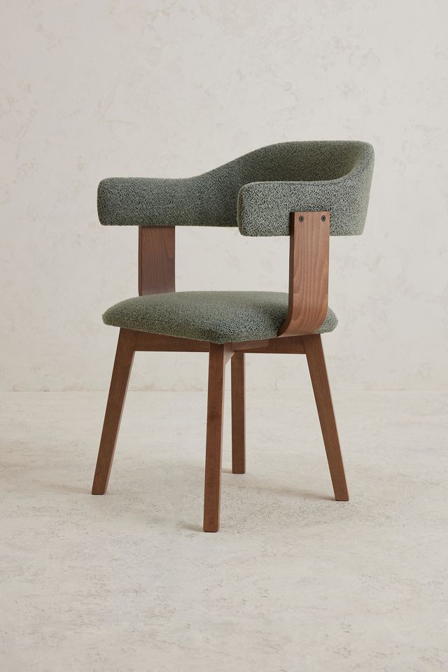 Brooke Boucle-Upholstered Beech Wood Dining Chair #1